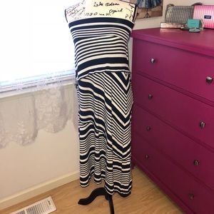 Strapless Dress/ long maxi skirt